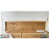 Image 2 : BOX OF 6 KD FURNITURE BROWN FABRIC DINING CHAIRS WITH BLACK LEGS - C1MM011S - O