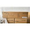 Image 2 : BOX OF 6 KD FURNITURE BROWN FABRIC DINING CHAIRS WITH BLACK LEGS - C1MM012S - O