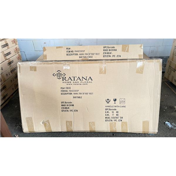 KD FURNITURE WOODEN BAR TABLE - FN46233ESP *IN BOX: 2 BOXES*