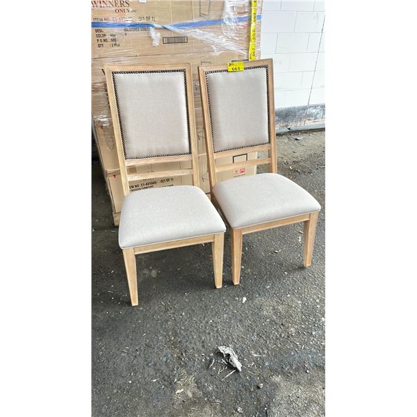PAIR OF KD FURNITURE UPHOLSTERED SIDE CHAIRS - C1-AV104S - 0 *DISPLAY*