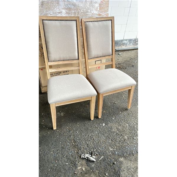 PAIR OF KD FURNITURE UPHOLSTERED SIDE CHAIRS - C1-AV104S - 0 *IN BOX*