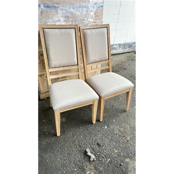 PAIR OF KD FURNITURE UPHOLSTERED SIDE CHAIRS - C1-AV104S - 0 *IN BOX*