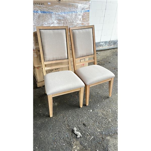 PAIR OF KD FURNITURE UPHOLSTERED SIDE CHAIRS - C1-AV104S - 0 *IN BOX*