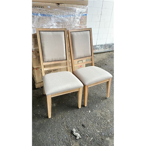 PAIR OF KD FURNITURE UPHOLSTERED SIDE CHAIRS - C1-AV104S - 0 *IN BOX*
