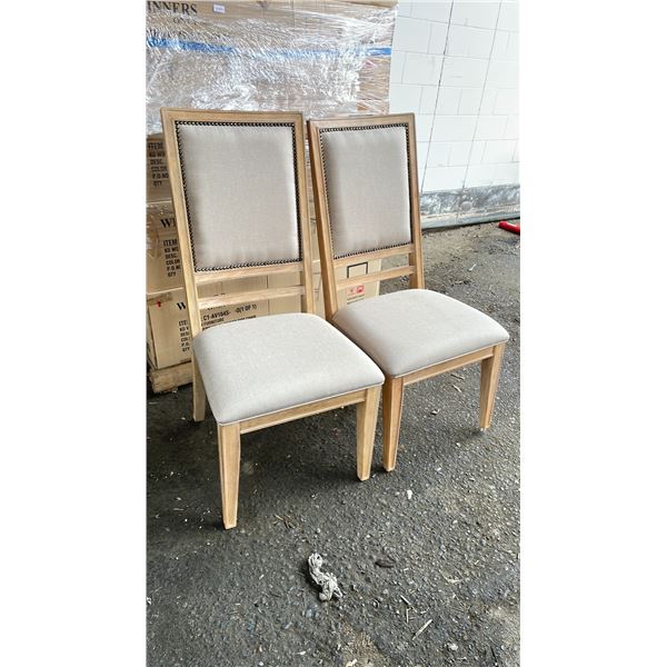 PAIR OF KD FURNITURE UPHOLSTERED SIDE CHAIRS - C1-AV104S - 0 *IN BOX*