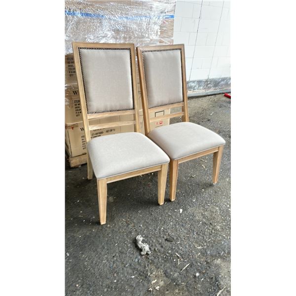 PAIR OF KD FURNITURE UPHOLSTERED SIDE CHAIRS - C1-AV104S - 0 *IN BOX*