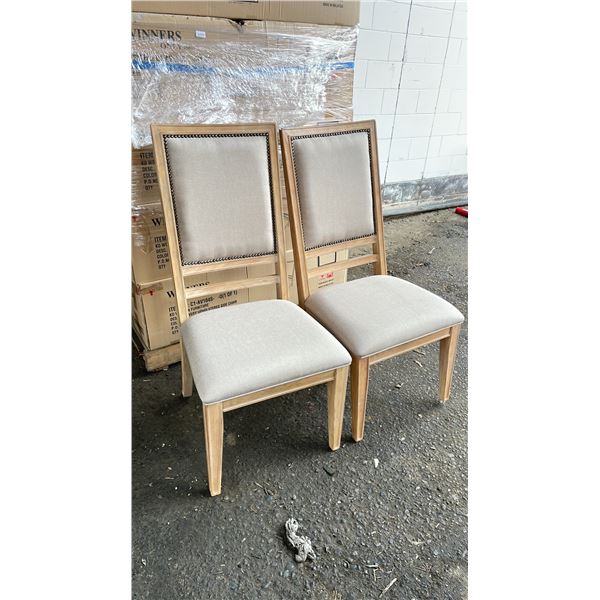 PAIR OF KD FURNITURE UPHOLSTERED SIDE CHAIRS - C1-AV104S - 0 *IN BOX*