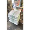Image 2 : MOBILE ART DRYING RACK WITH REMOVABLE SHELVES 40"T X 24"D X 22"W