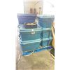 Image 2 : PALLET OF BLUE TOTES CONTAINING CLOTHES & OTHER SOFT GOODS *MUST TAKE ALL ON PALLET*