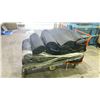 Image 1 : CART OF DARK GREY/BLACK HALLWAY RUNNER CARPETS *CART NOT INCLUDED*