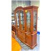 Image 2 : AMERICAN DREW WOODEN BUFFET WITH HUTCH APPROXIMATELY 84"T X 66"W X 16"T