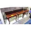 Image 1 : 3 WOODEN END TABLES WITH 1 DRAWER