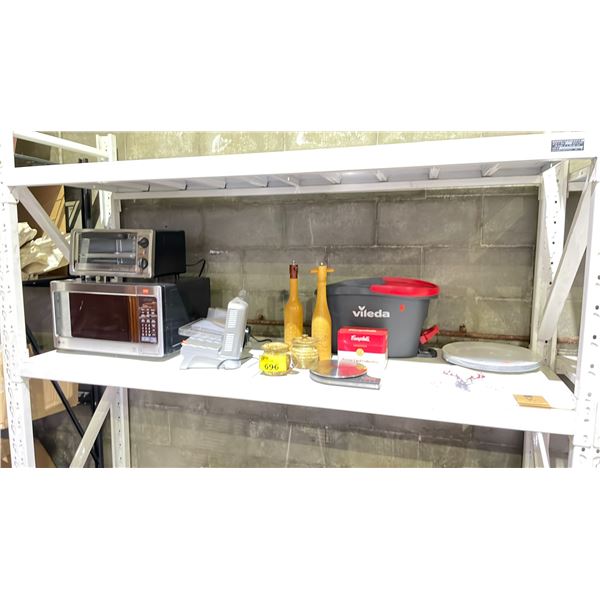 2 MICROWAVES, MEAT SLICER, VILEDA MOP BUCKET & MORE