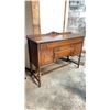 Image 1 : WOOD SIDE BOARD WITH 3 DRAWERS & 2 DOORS 54"W X 20"D X 42"H