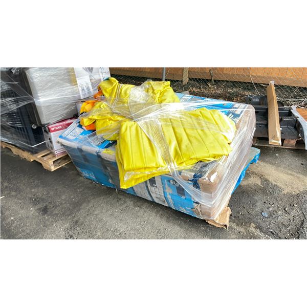PALLET OF INFLATABLE & ABOVE GROUND POOL *WORKING CONDITION UNKNOWN/MAY BE MISSING PARTS &