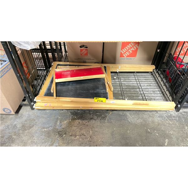 (2) WHITEBOARD/CHALKBOARD EASELS