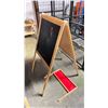 Image 3 : (2) WHITEBOARD/CHALKBOARD EASELS