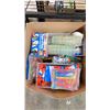 Image 3 : 2 BOXES OF ASSORTED PLASTIC CUPS, CRAFT SUPPLIES & TOYS