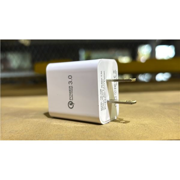 BAG OF USB-A QC 3.0 WALL CHARGERS