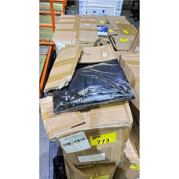 CASE OF 42 GALLON BLACK TRASH BAGS