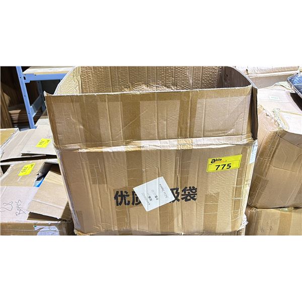 CASE OF 42 GALLON BLACK TRASH BAGS