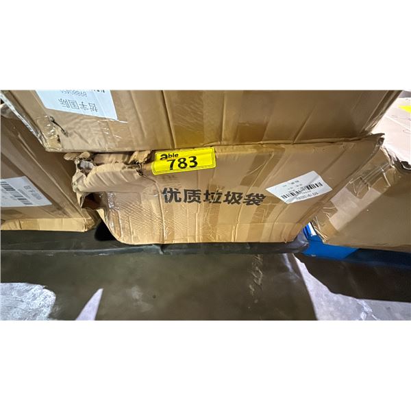 CASE OF WHITE 42 GALLON TRASH BAGS