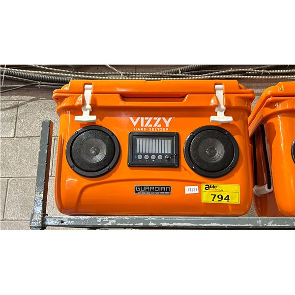 GUARDIAN MAX 35 VIZZY BRANDED COOLER WITH BUILT IN BLUETOOTH SPEAKER *NO POWER CABLES*