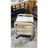 Image 2 : WHITE 3-SHELF SALON TROLLEY *DISPLAY* (APPROX. 20" TALL)