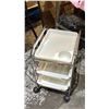 Image 3 : WHITE 3-SHELF SALON TROLLEY *IN BOX* (APPROX. 20" TALL)