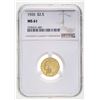 Image 2 : 1926 $2.50 Gold Indian Head Quarter Eagle NGC MS61,