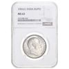 Image 2 : 1906 Indian Rupee Edward VII Silver Coin British Empire Graded NGC MS62,