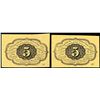 Image 2 : Fr. 1230 5 Cents First Issue Fractional Pair (Fr-1230),