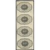 Image 2 : Fr. 1242 10& cent; First Issue Straight Edge Vertical Strip of 4 (Fr-1242),