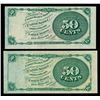 Image 2 : Fr. 1376 50& cent; Fourth Issue Fractional Pair (Fr-1376),