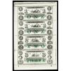 Image 1 : Rhode Island, New England Commercial Bank Uncut Obsolete Banknote Sheet of 4, ca.1858-60s,