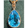 Image 1 : 10K(0.94G), BLUE TOPAZ (3.6CT)PENDANT,  SUGGESTED RETAIL  VALUE $1000
