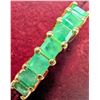 Image 1 : SILVER(2.82G), EMERALD  (1.05CT)RING