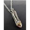 Image 1 : SILVER(2.7G), DIAMOND (0.05CT)NECKLACE 16"