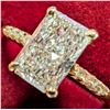 Image 2 : 10K(1.24G), LAB DIAMOND (1.2+0.06CT)RING, SIZE 6.5, APPRAISED INSURANCE VALUE $2200