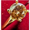 Image 2 : 10K(1.6G), LAB COLOR DIAMOND (0.7CT)RING, SIZE 6, APPRAISED INSURANCE VALUE $2600