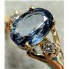 Image 3 : 10K(1.3G), SAPPHIRE (1CT), DIA (0.05CT)RING, SIZE 6.5, APPRAISED  INSURANCE VALUE $1700