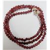 Image 1 : SILVER(7.04G), GARNET NECKLACE 16",  SUGGESTED RETAIL VALUE $300