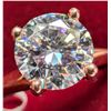 Image 2 : 10K ROSE GOLD 1.61G MOISSANITE 0.8CT  RING APPRAISED INSURANCE VALUE $1000