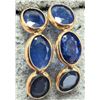 Image 1 : 10K(1.01G), SAPPHIRE (2.5CT) EARRING , APPRAISED INSURANCE VALUE $1325