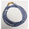 Image 1 : 10K(9.3G), TANZANITE (43CT)NECKLACE 16", APPRAISED INSURANCE VALUE $1125