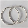 Image 1 : SILVER 2 PAIR HOOP EARRING