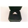 Image 2 : NEW 925S 2.0CT HEART CUT SIMULATED DIAMOND(CZ) TRINITY RING WITH PEAR SIDESTONES, SIZE 7, MOUNTED