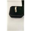 Image 2 : NEW PLATINUM PLATED 6.0MM WIDE SIMULATED DIAMOND(CZ) MEN'S RING, SIZE 10