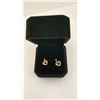 Image 1 : NEW 14K GOLD PLATED 15MM SIMULATED DIAMOND(CZ) LOVE HEART DANGLE EARRINGS