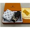 Image 1 : LOUIS VUITTON BELT AND WALLET COMBO SET - HIGH QUALITY REPLICA, WITH DUSTBAG & BOX